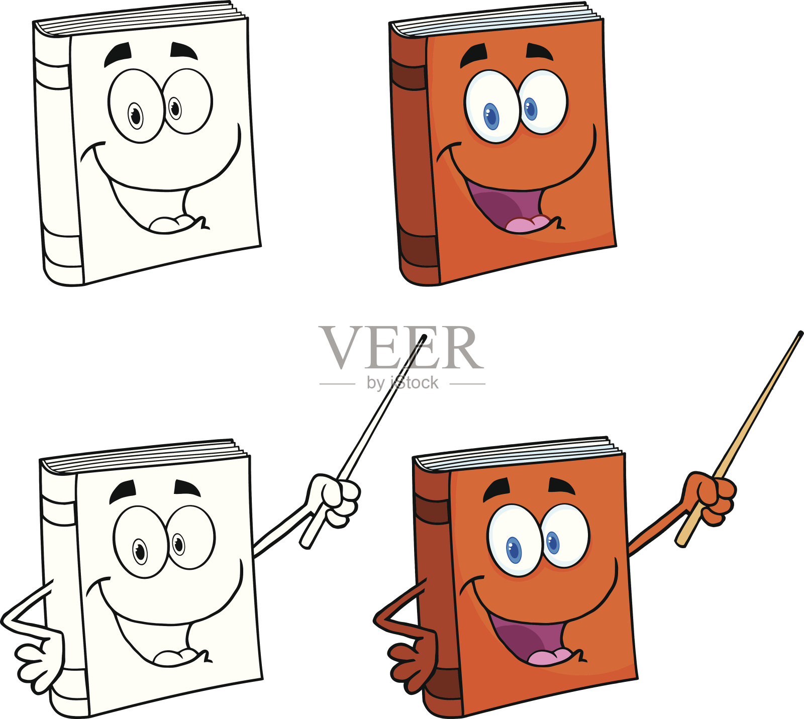 图书吉祥物的收藏- 2插画图片素材