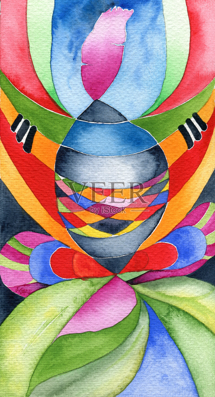 新艺术派萨满插画图片素材