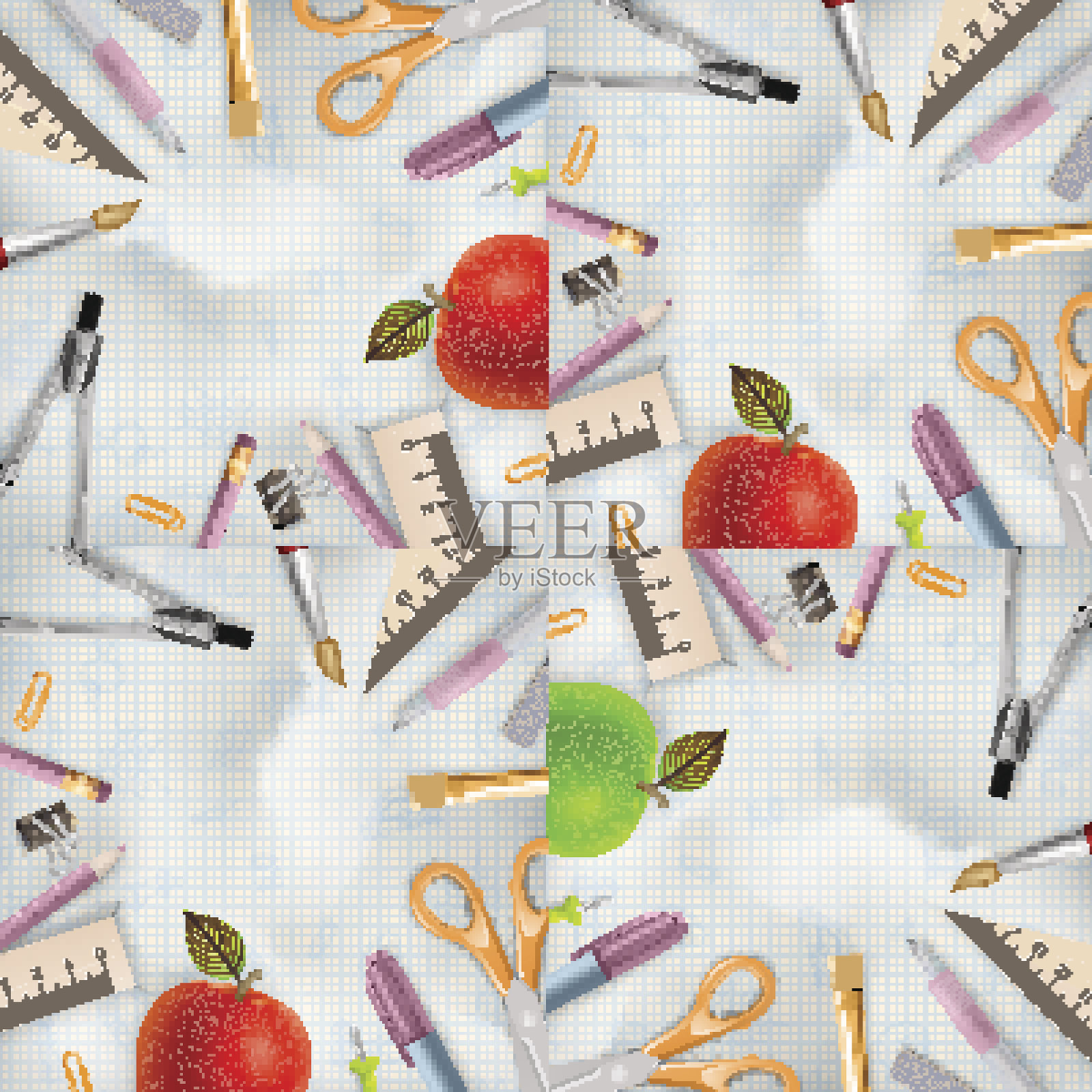 欢迎回到学校。每股收益10插画图片素材