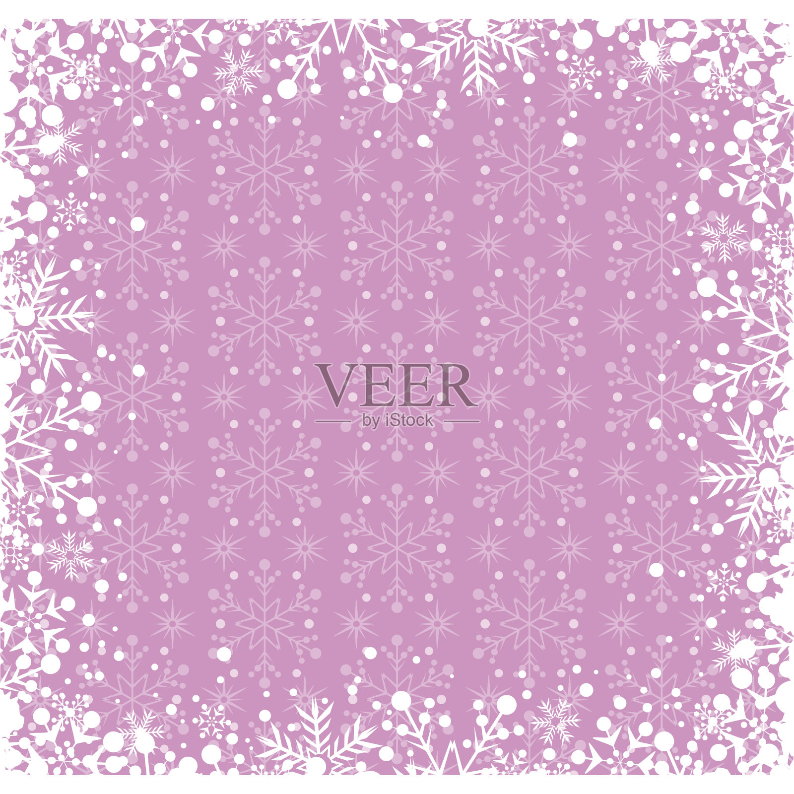 圣诞装饰框。插画图片素材