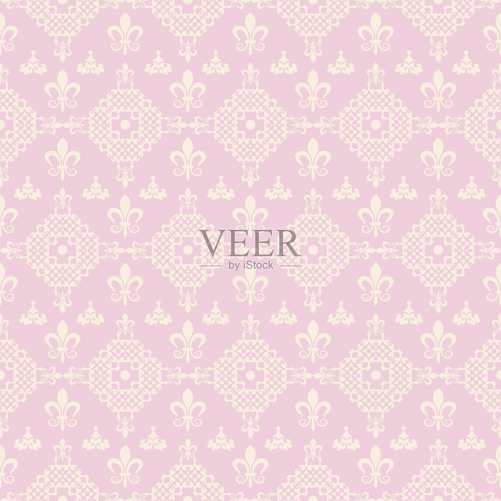 粉红色的墙纸图案插画图片素材