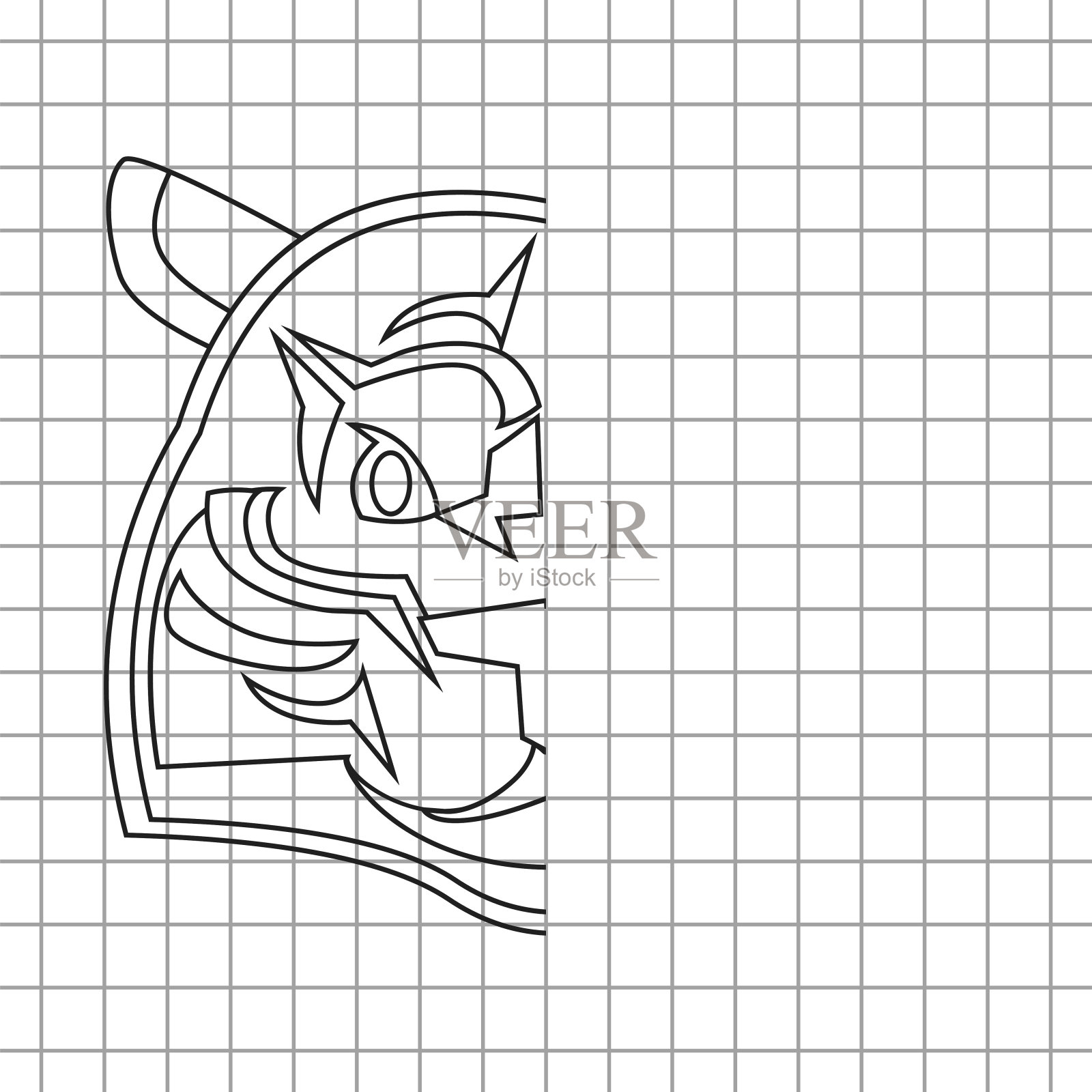 儿童游戏完成老虎抽签设计元素图片