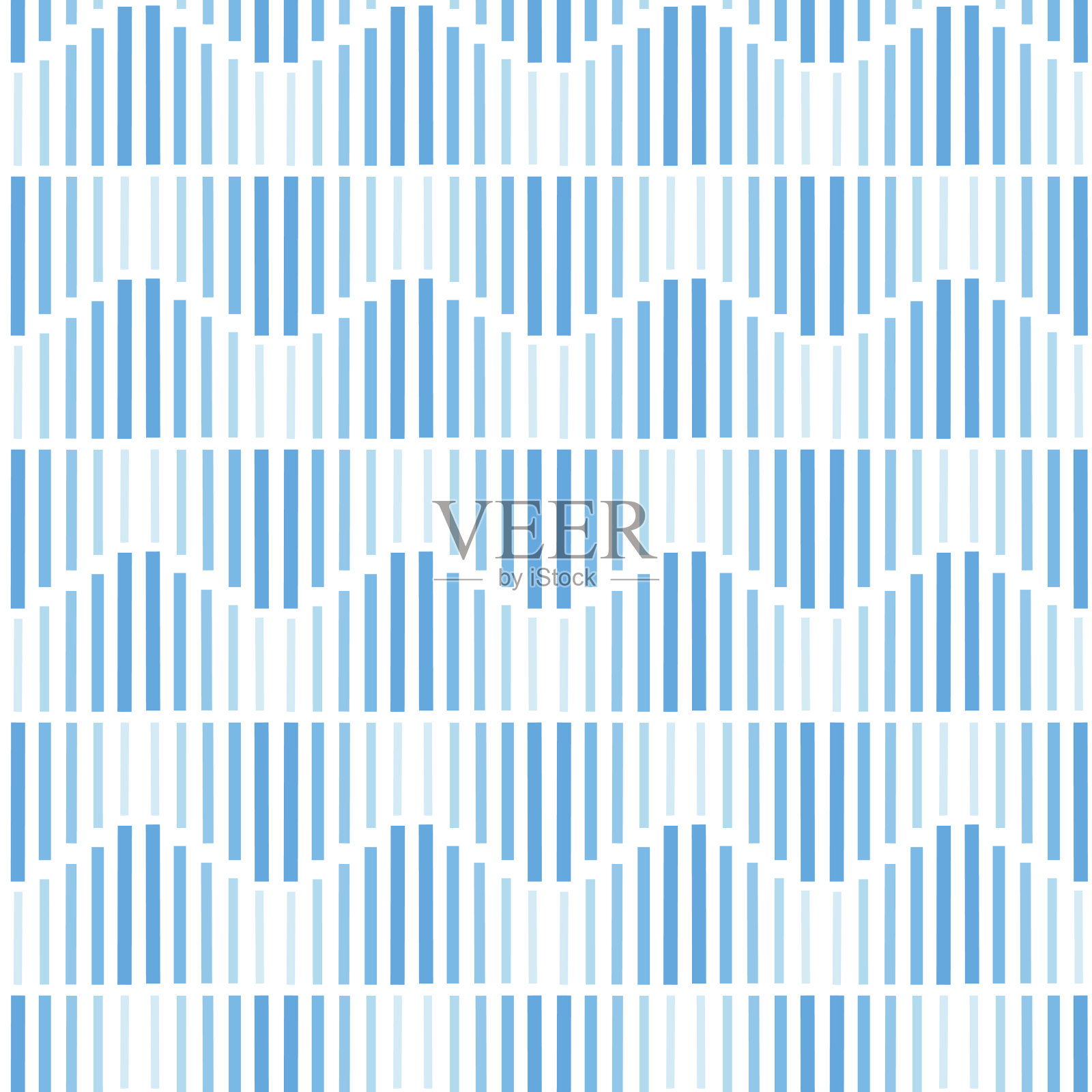 几何抽象无缝图案与蓝线插画图片素材