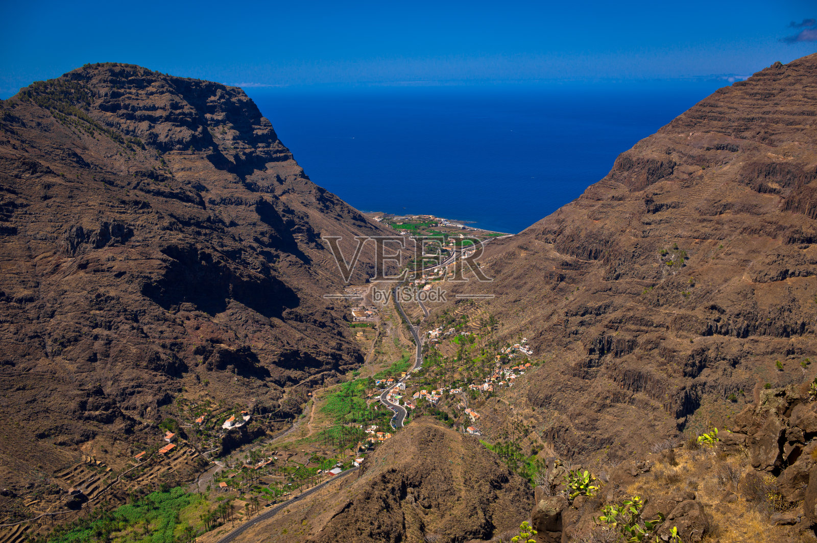 Valle Gran Rey风景如画的环境照片摄影图片