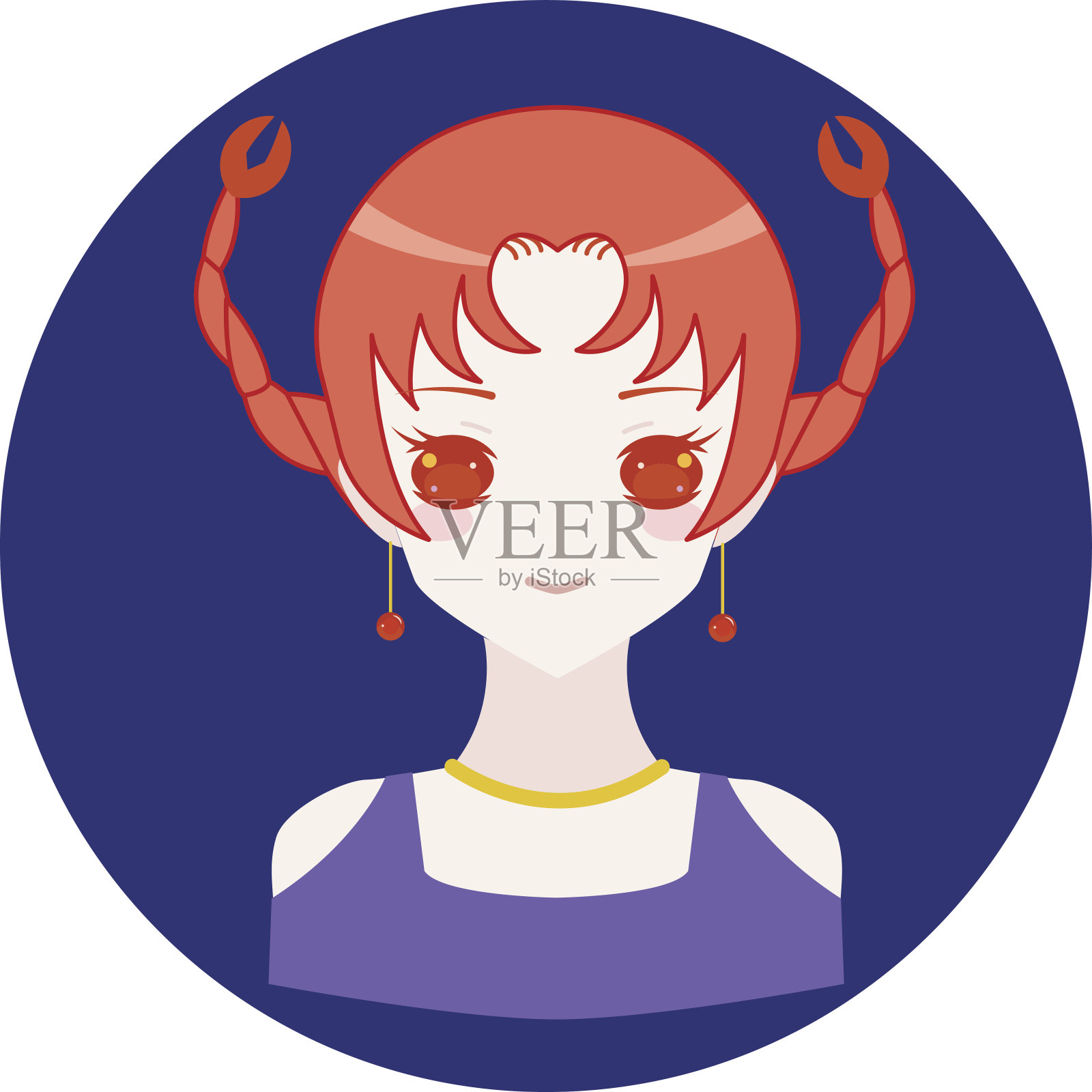 巨蟹座设计元素图片