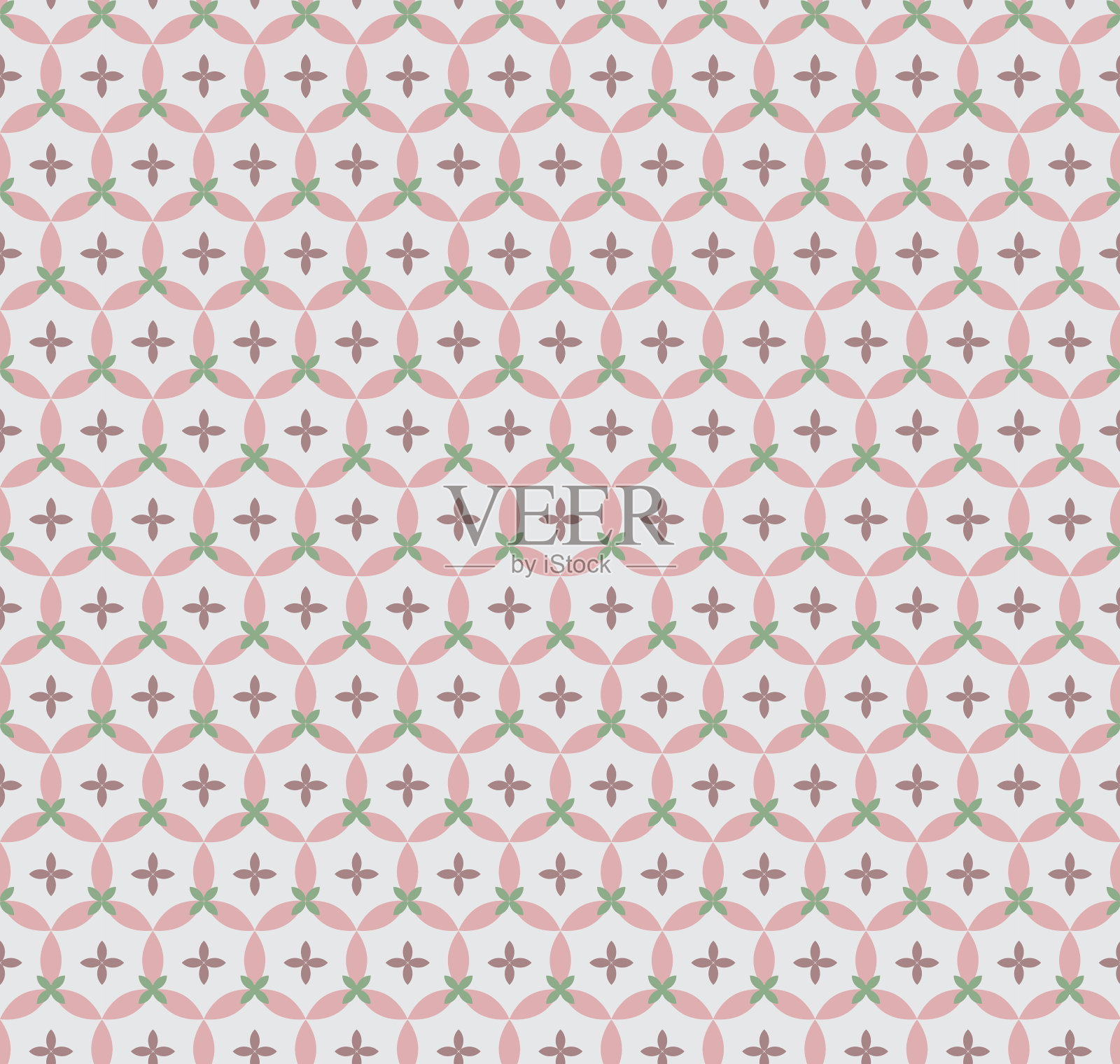 古董无缝模式插画图片素材