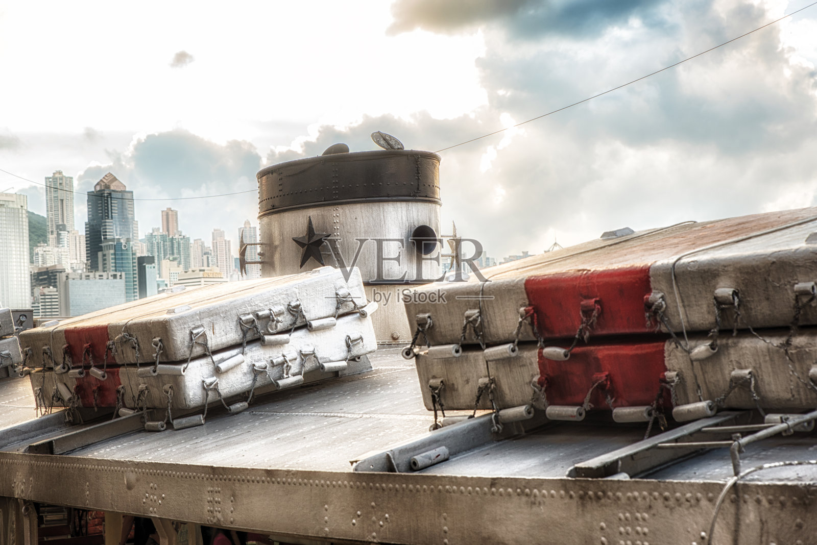 天星小轮的屋顶细节照片摄影图片