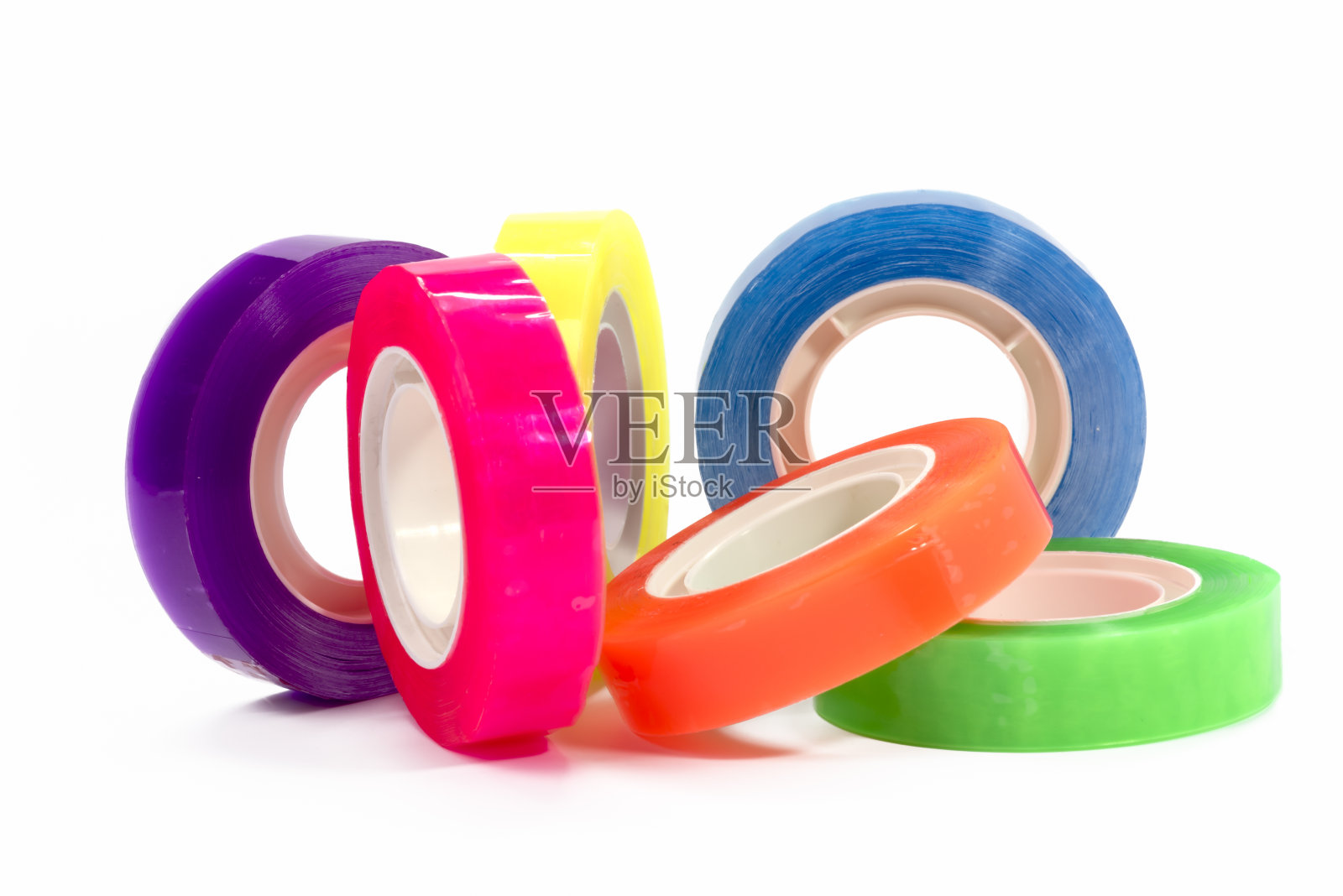 彩色胶带照片摄影图片