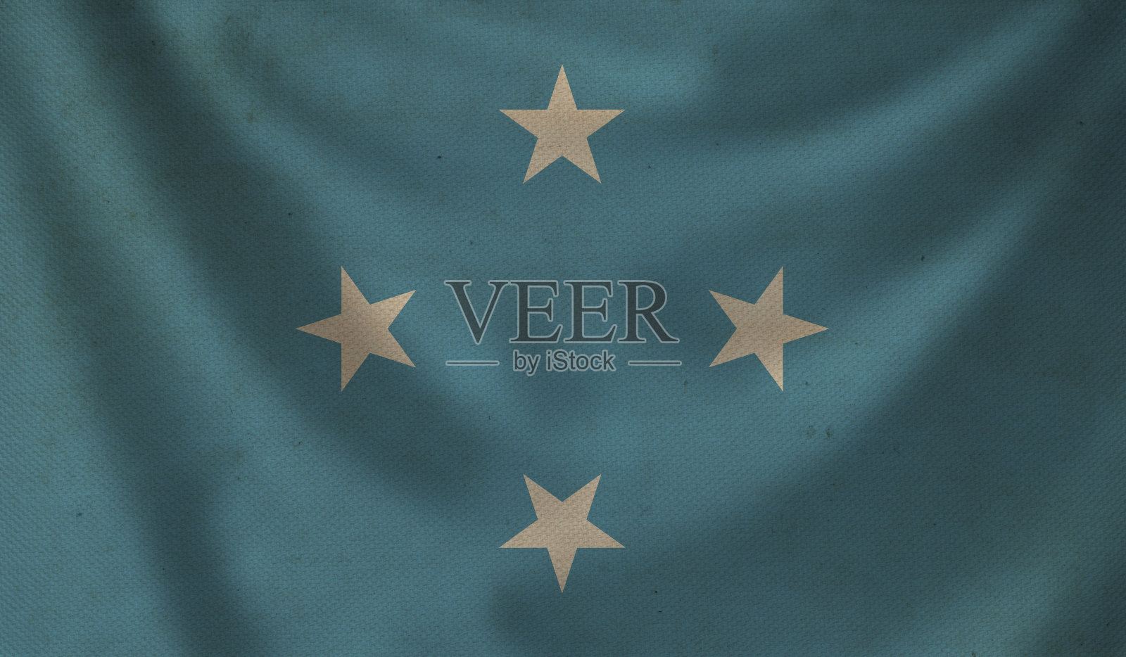 密克罗尼西亚的旗帜。照片摄影图片