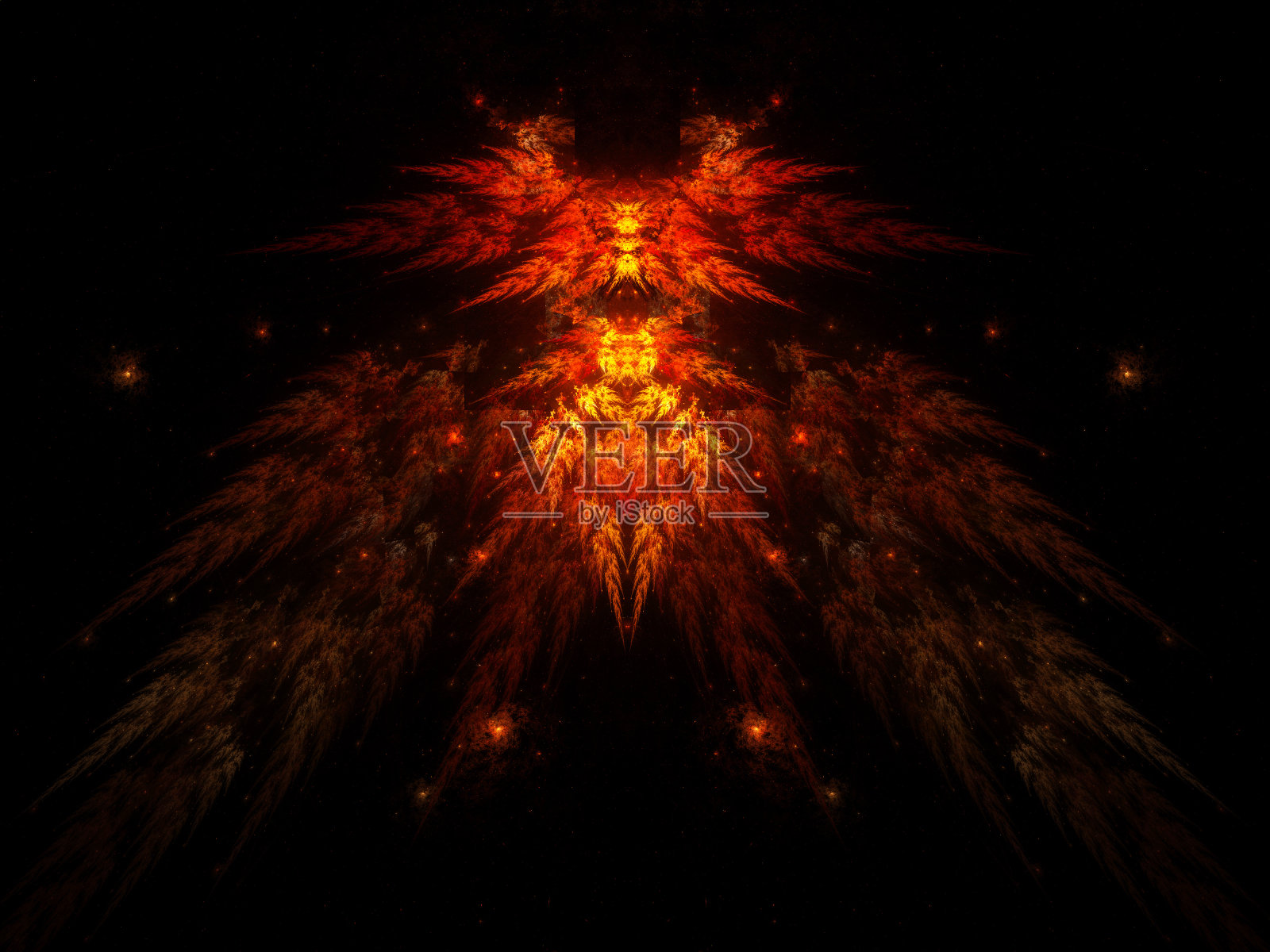 魔鬼分形形状照片摄影图片