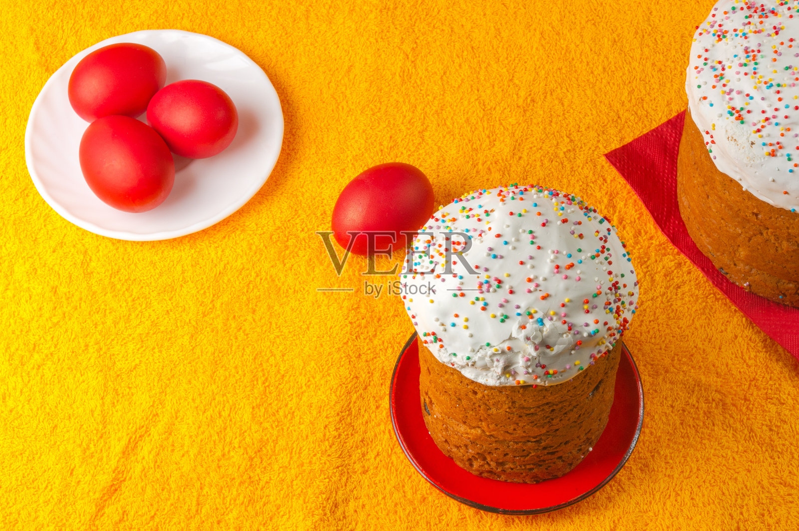 俄罗斯的复活节蛋糕照片摄影图片