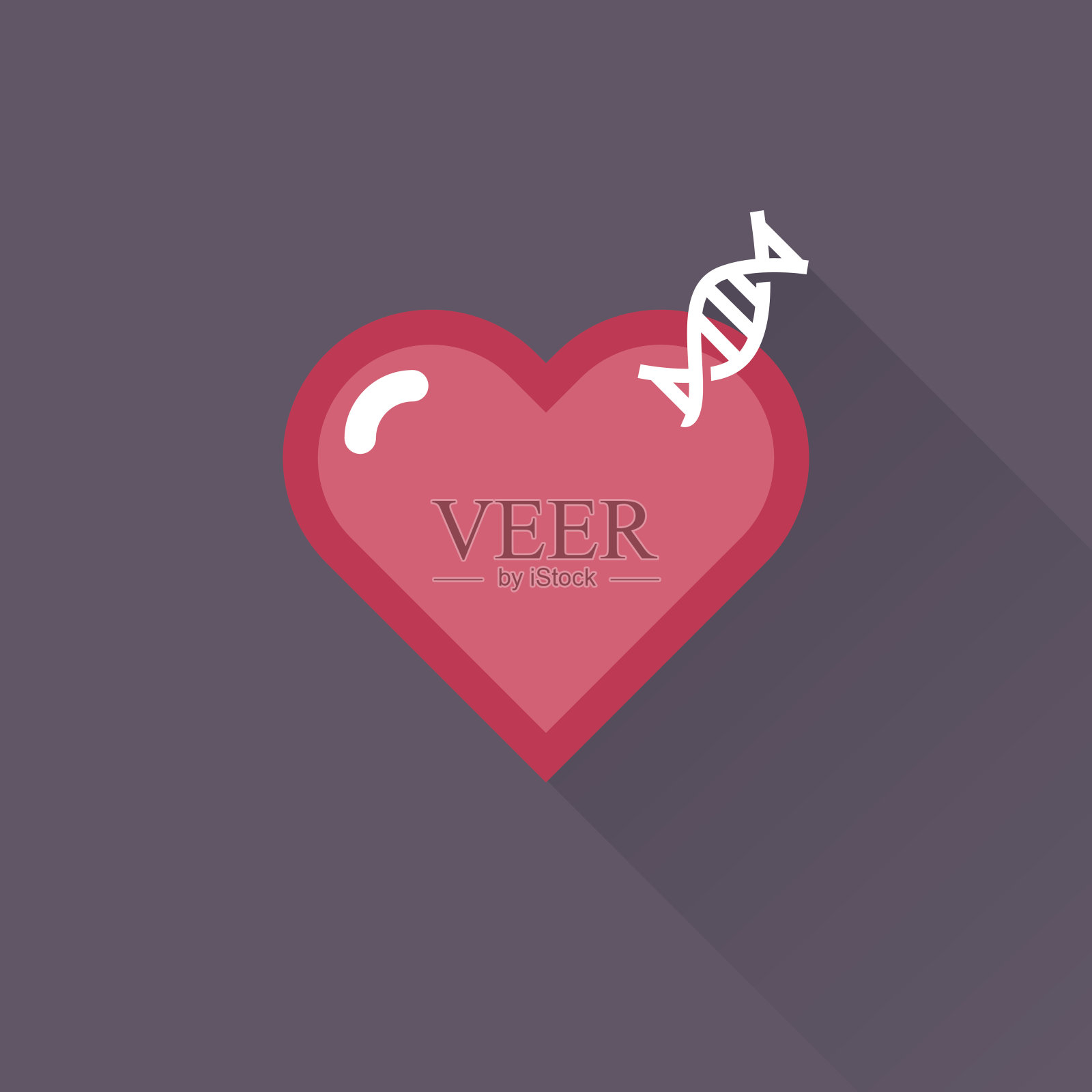 心形图案插画图片素材