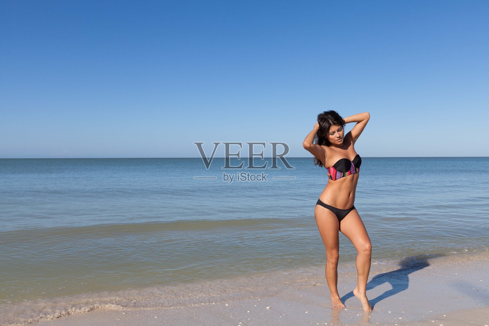 在海滩上照片摄影图片