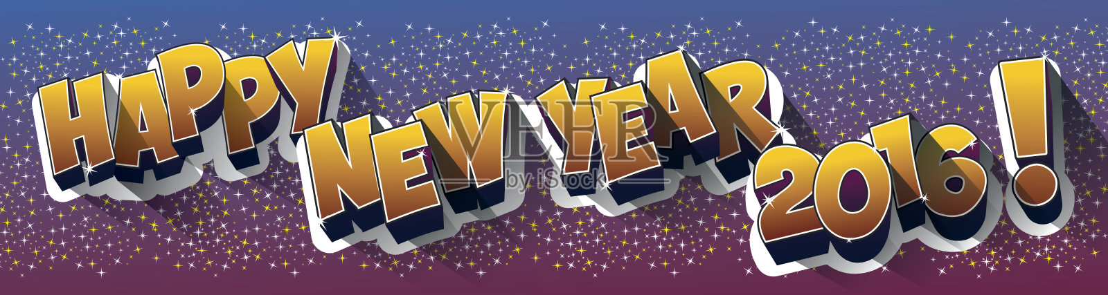 新年快乐2016插画图片素材