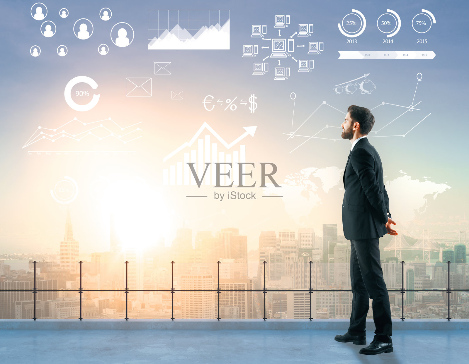 全球商业概念照片摄影图片