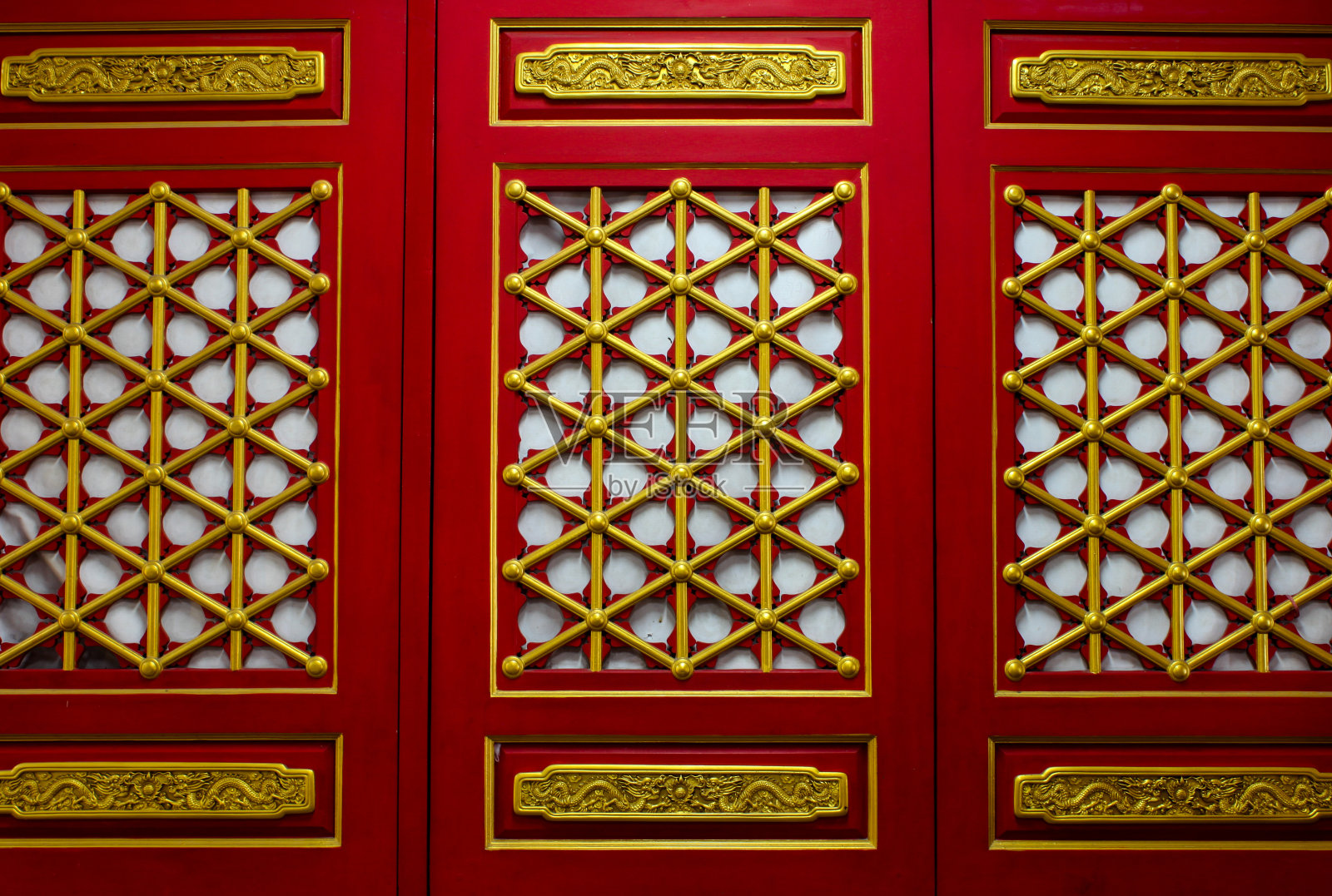 传统的中国和日本门窗图案照片摄影图片