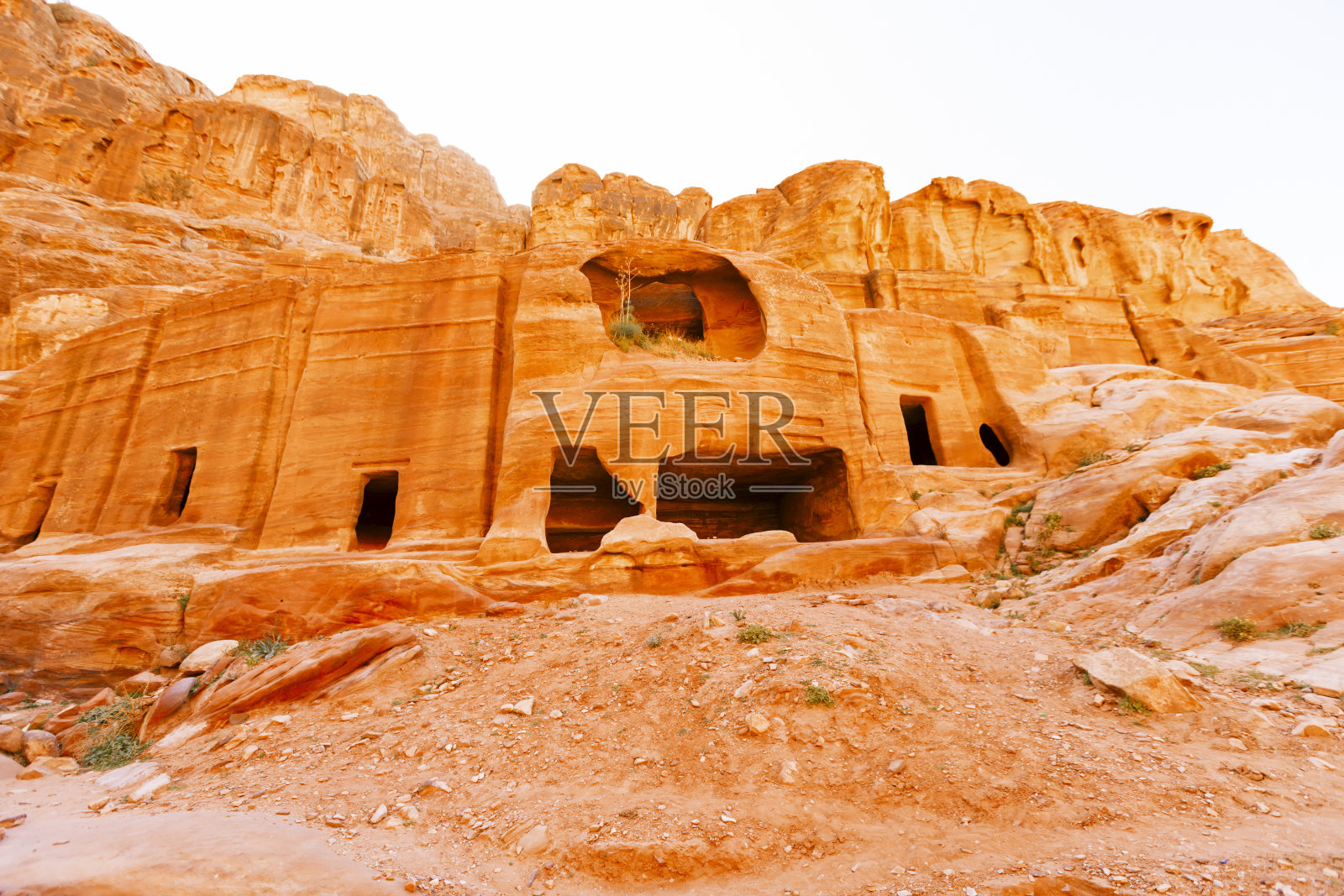 失落的佩特拉城。照片摄影图片