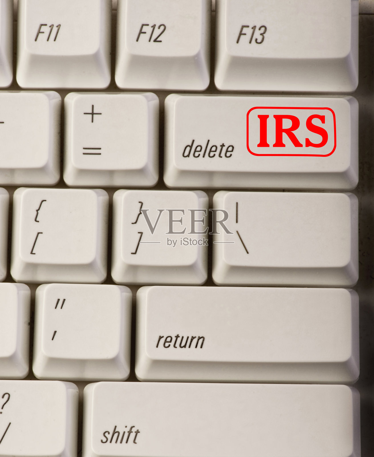 国税局删除按钮。照片摄影图片