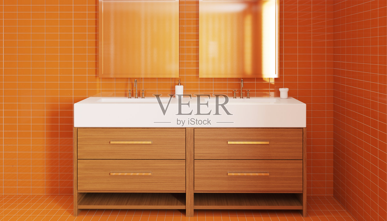 浴室的简约设计。3 d仁德照片摄影图片