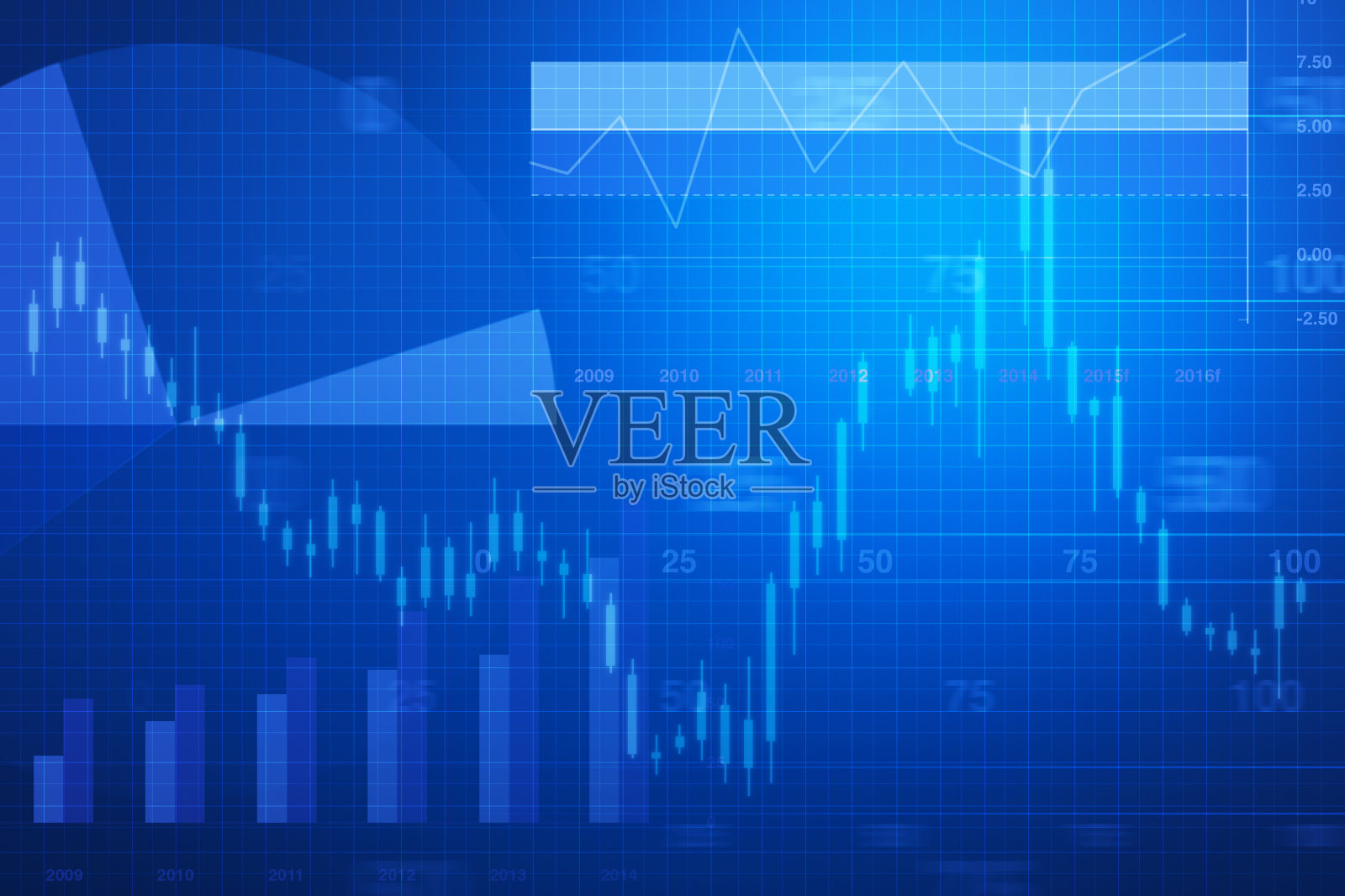 财务和业务图表插画图片素材