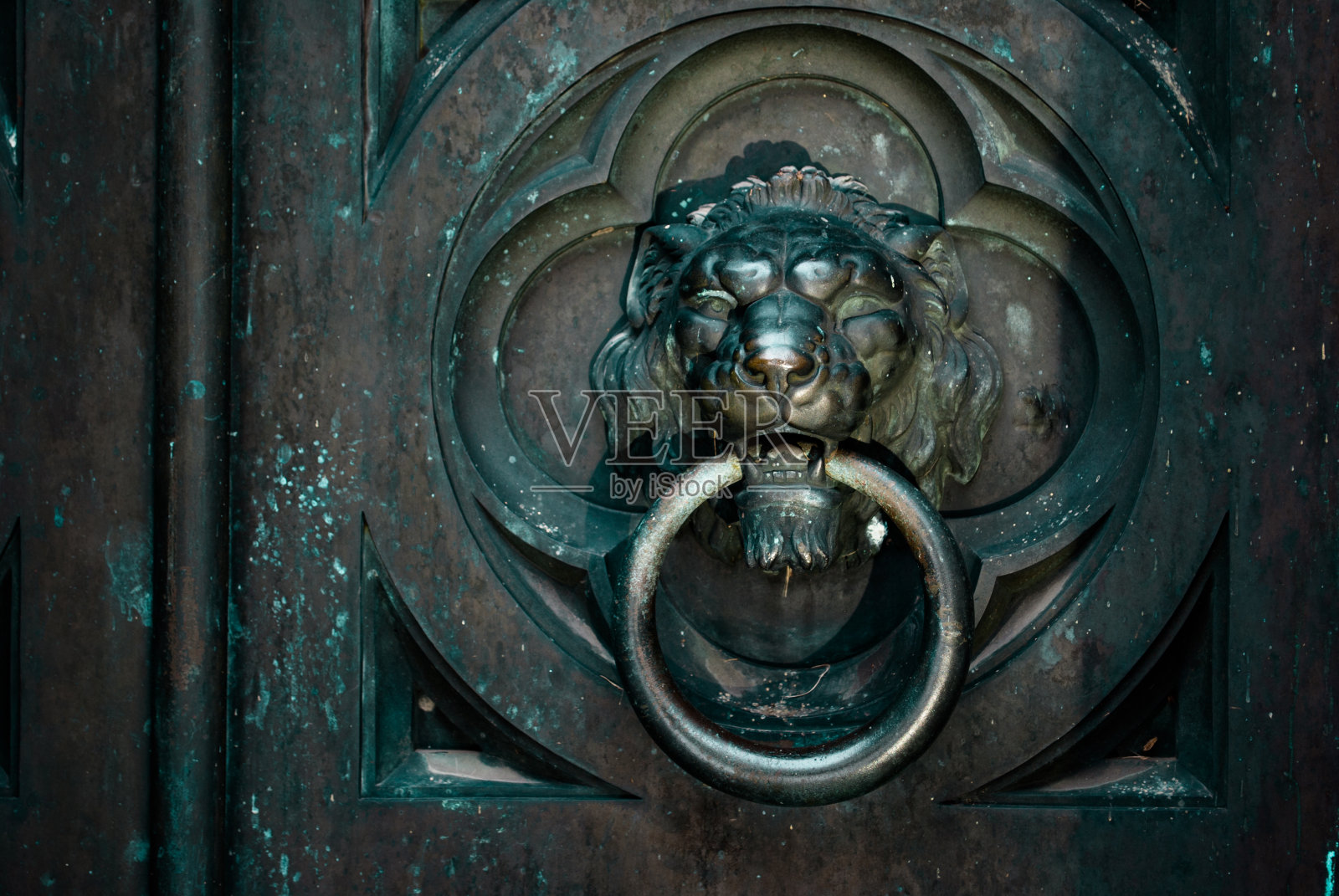 狮子门环照片摄影图片