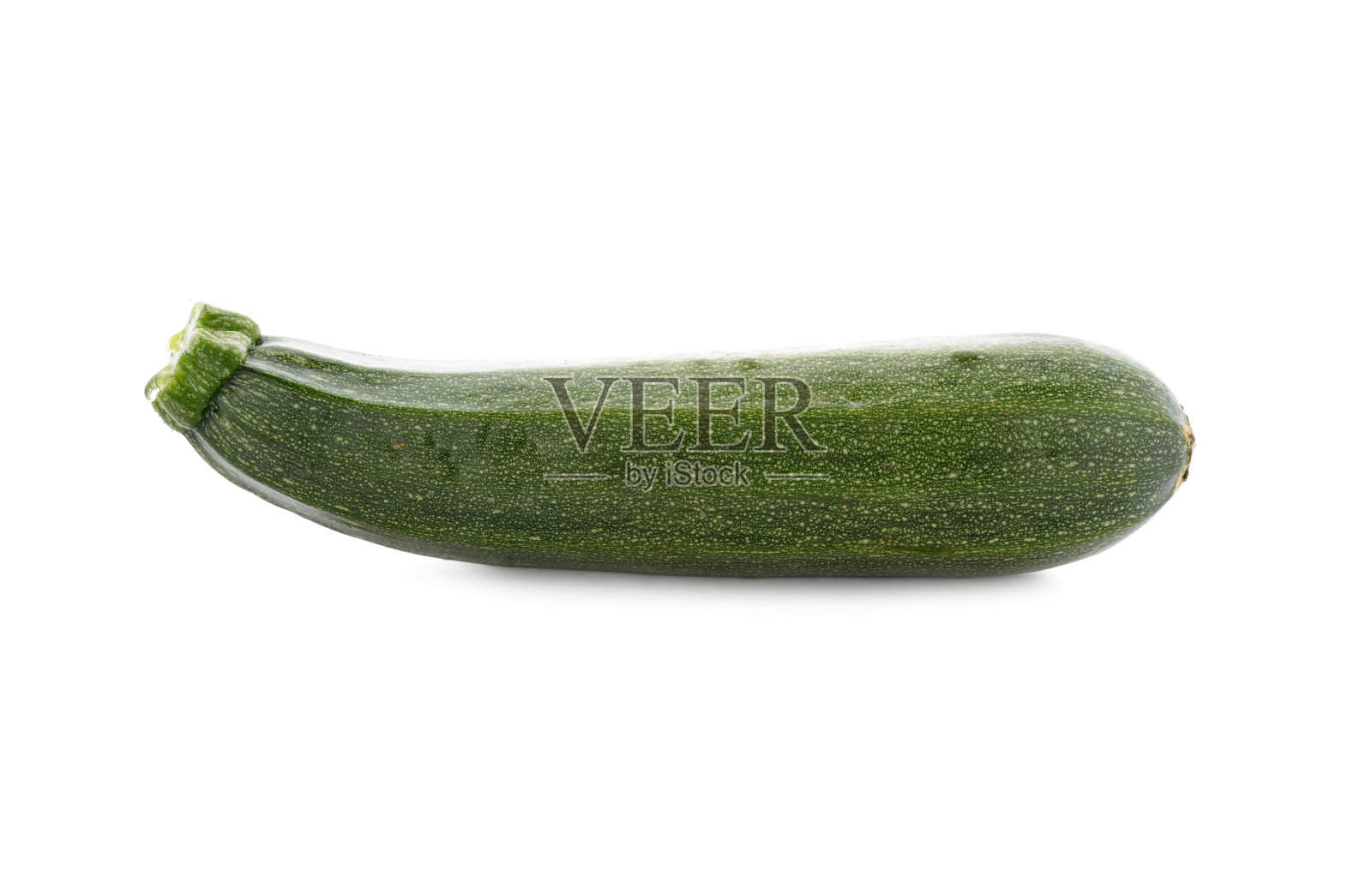 白色背景上分离的新鲜西葫芦照片摄影图片