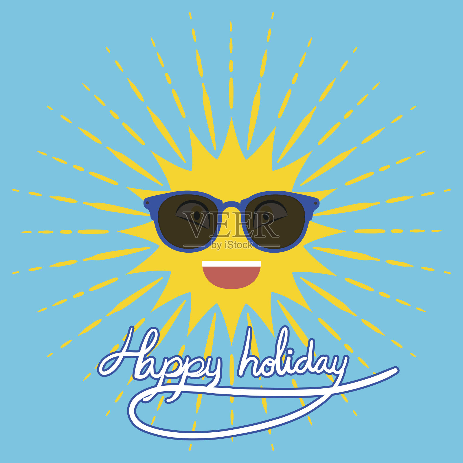 夏天的背景插画图片素材