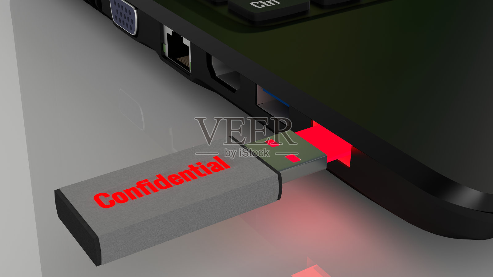 从笔记本电脑拷贝到u盘上的机密数据照片摄影图片