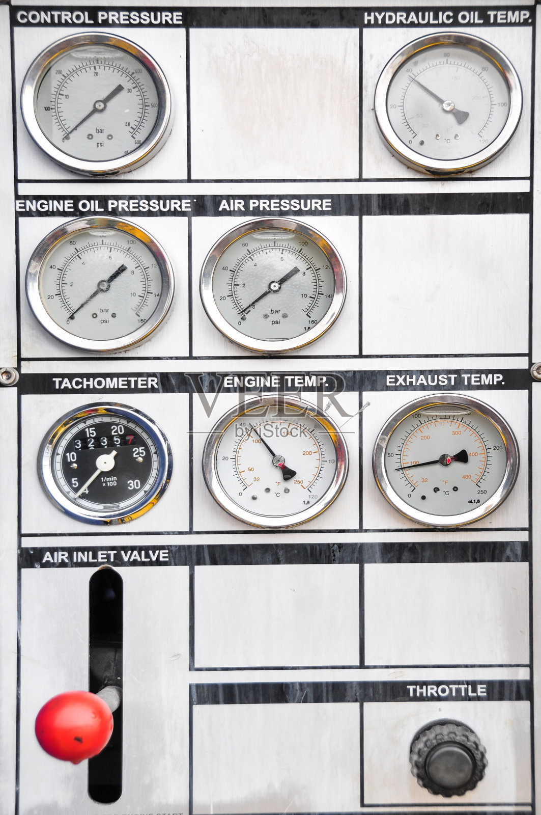 用于测量系统压力的压力表照片摄影图片