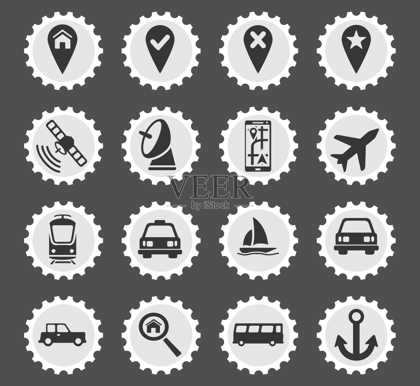 导航简单的图标图标素材