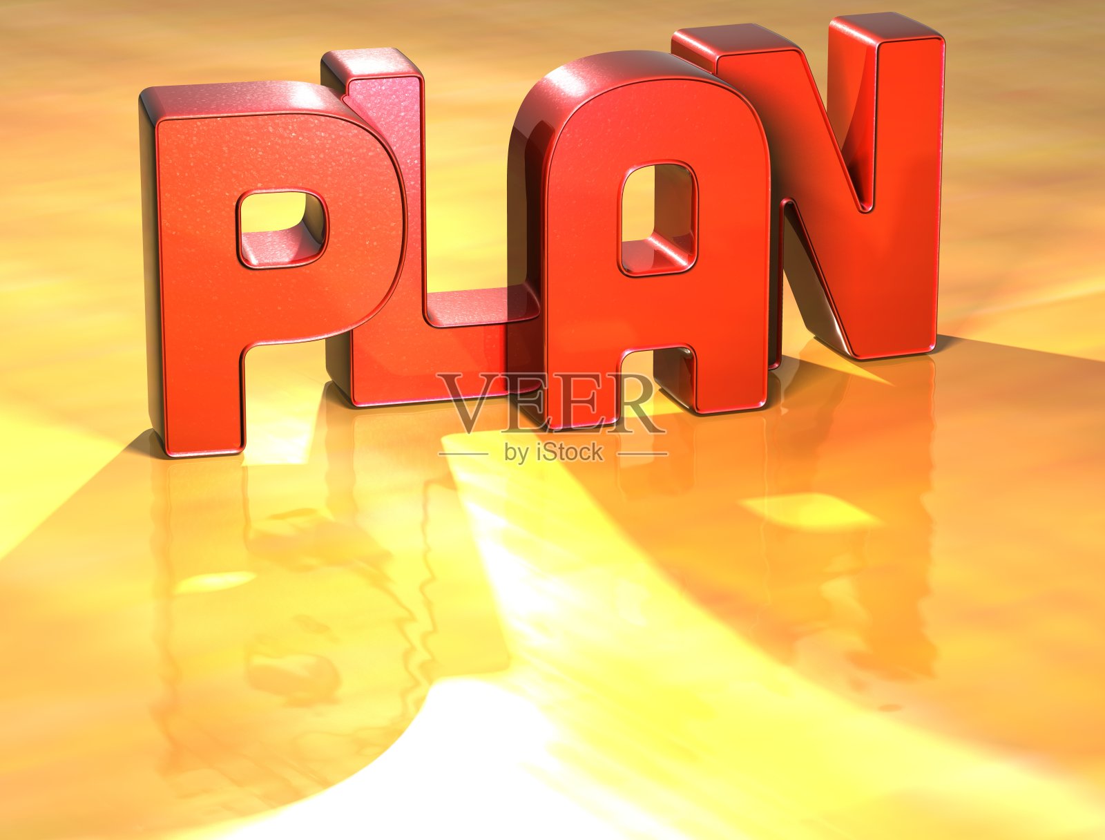 文字计划的黄色背景插画图片素材