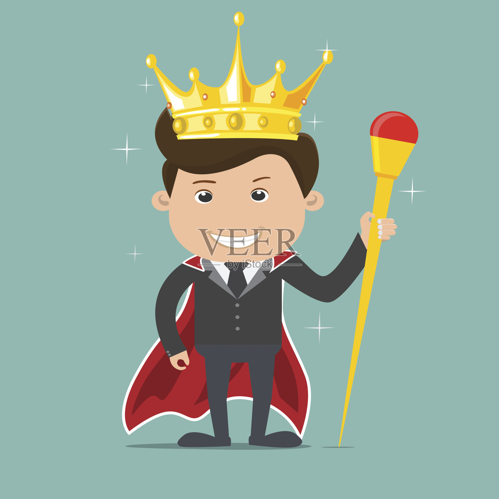 国王商人-矢量插图插画图片素材