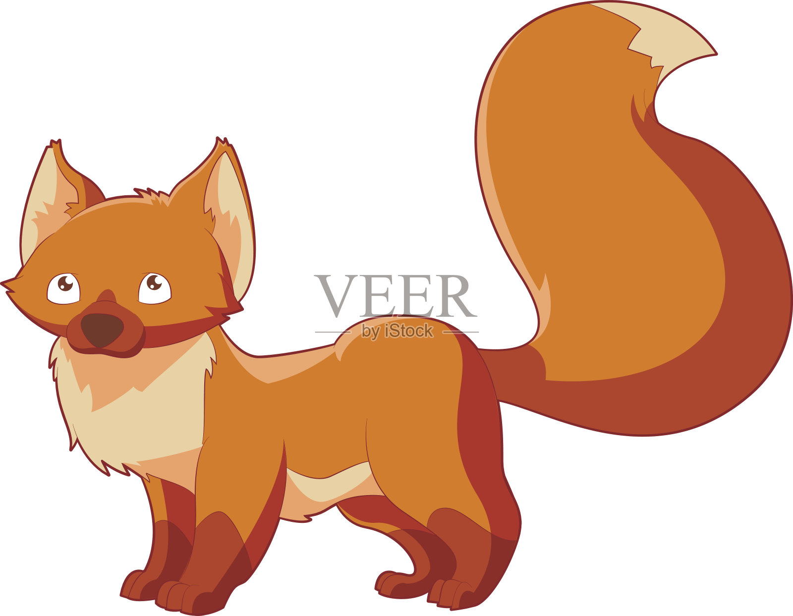 卡通小狐狸设计元素图片