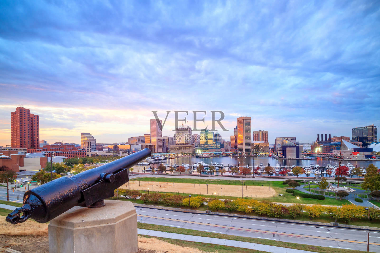 巴尔的摩市中心内港地区照片摄影图片