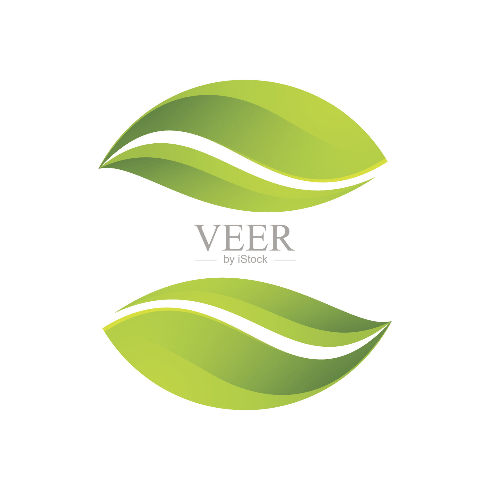 绿色球体图标。设计元素图片