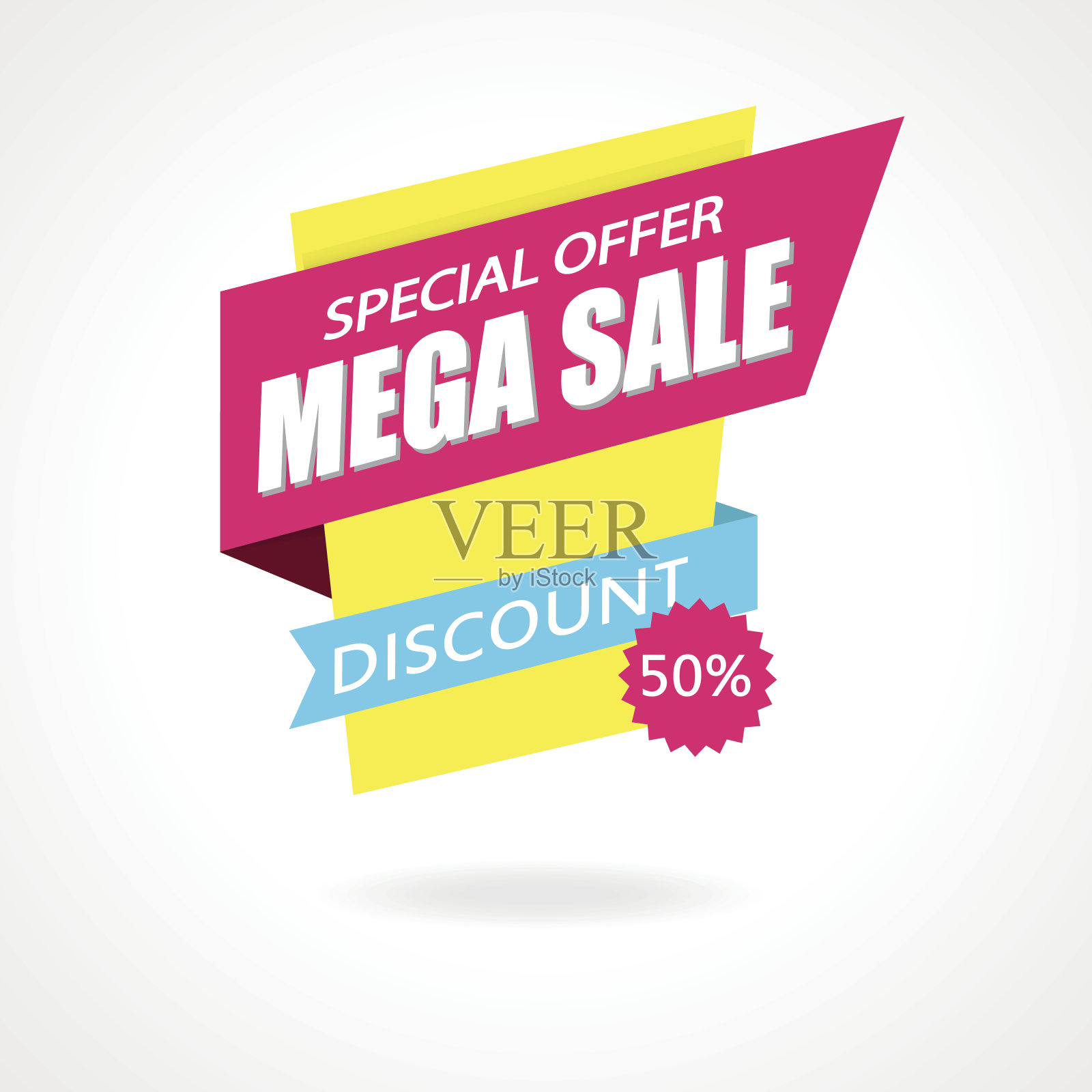 销售标志横幅海报准备Web和打印。设计元素图片