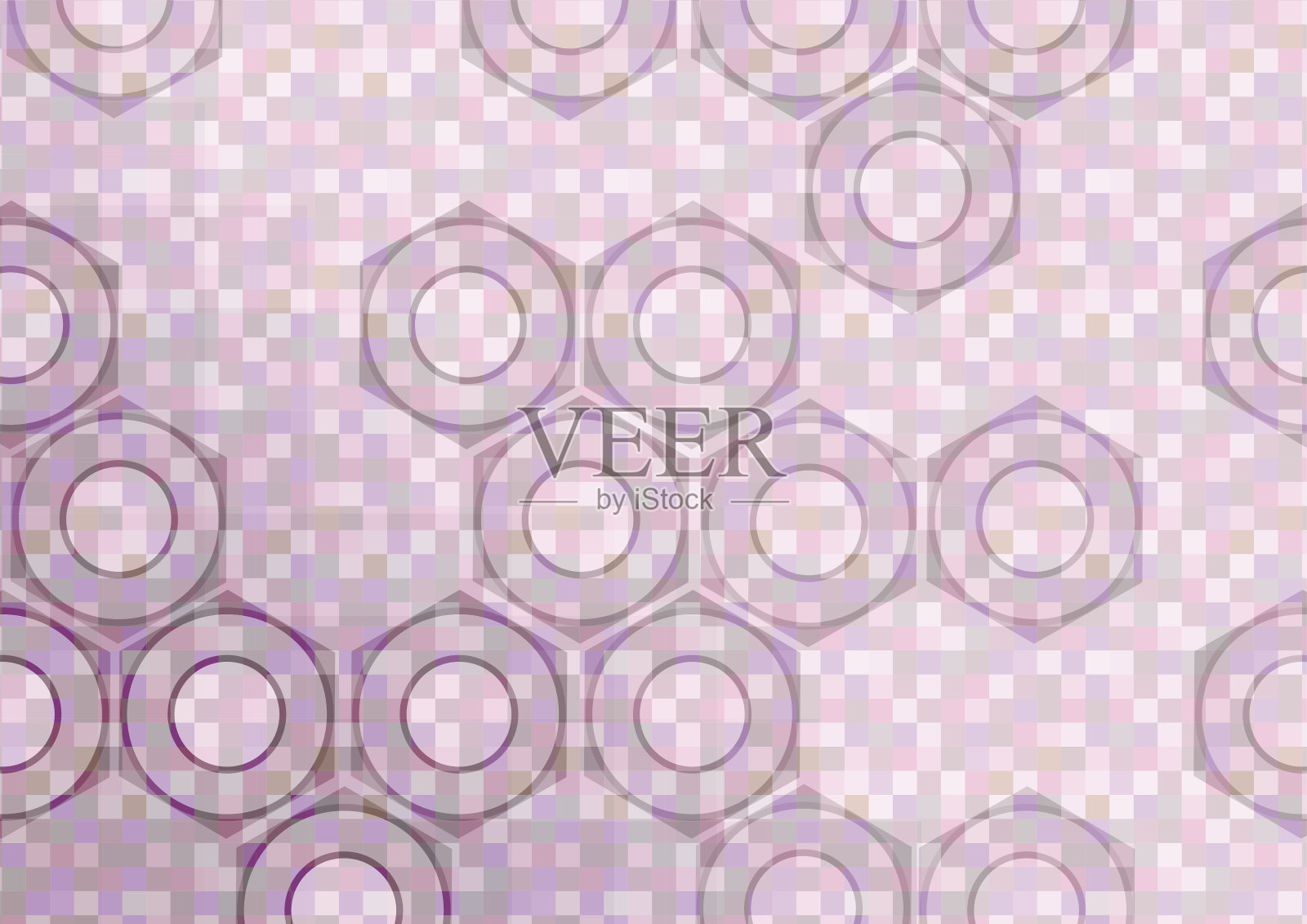 矢量插图与工具，抽象背景。透明横幅与螺丝螺母。EPS10。插画图片素材