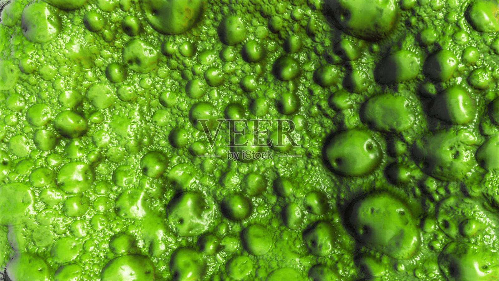 细菌的真实渲染-绿色的颜色照片摄影图片