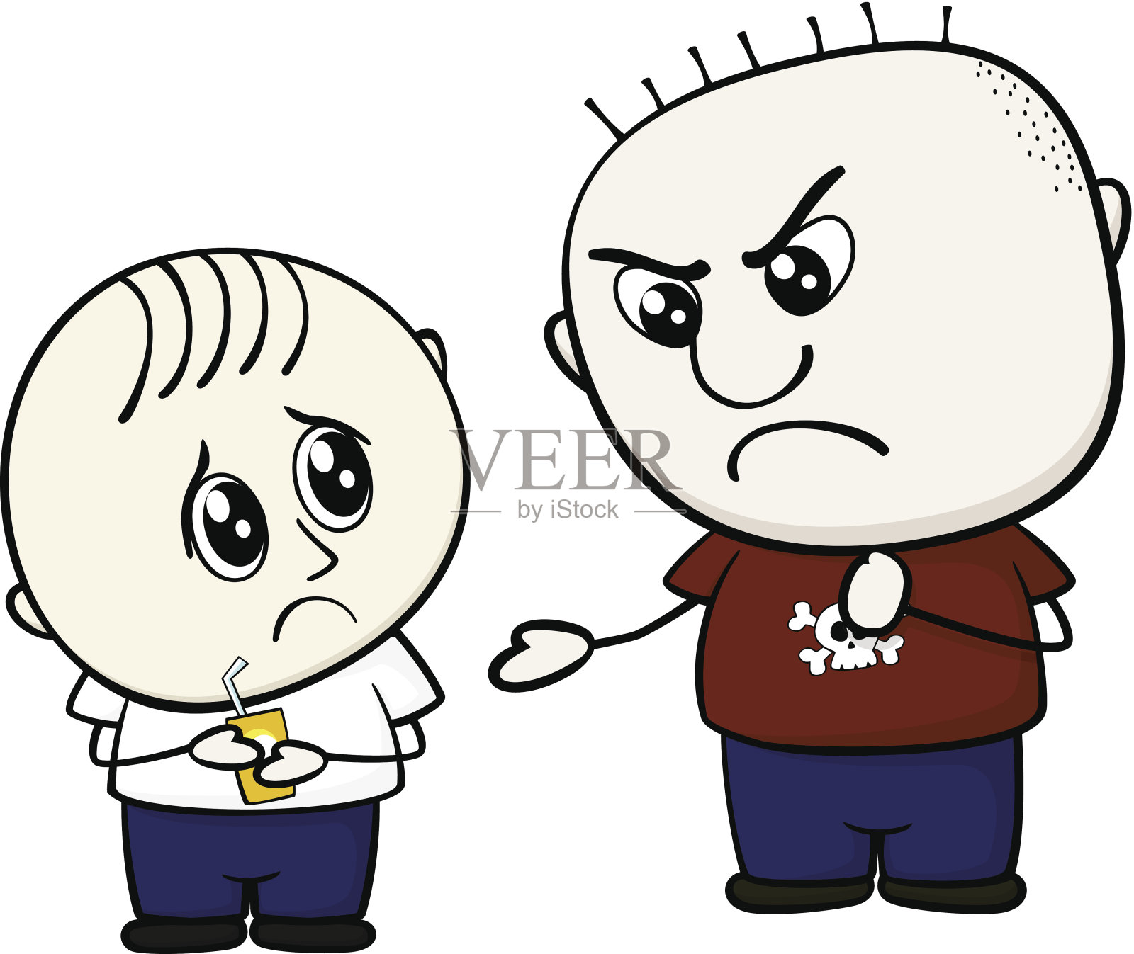 欺负的孩子设计元素图片