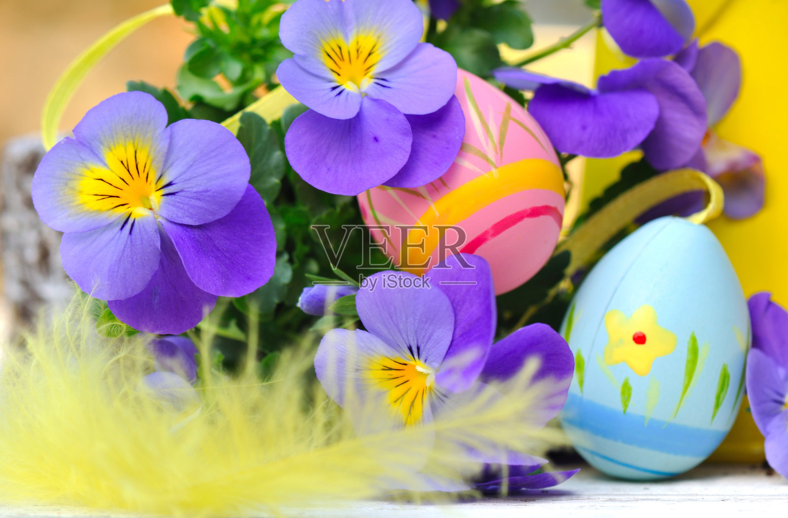 复活节彩蛋装饰照片摄影图片