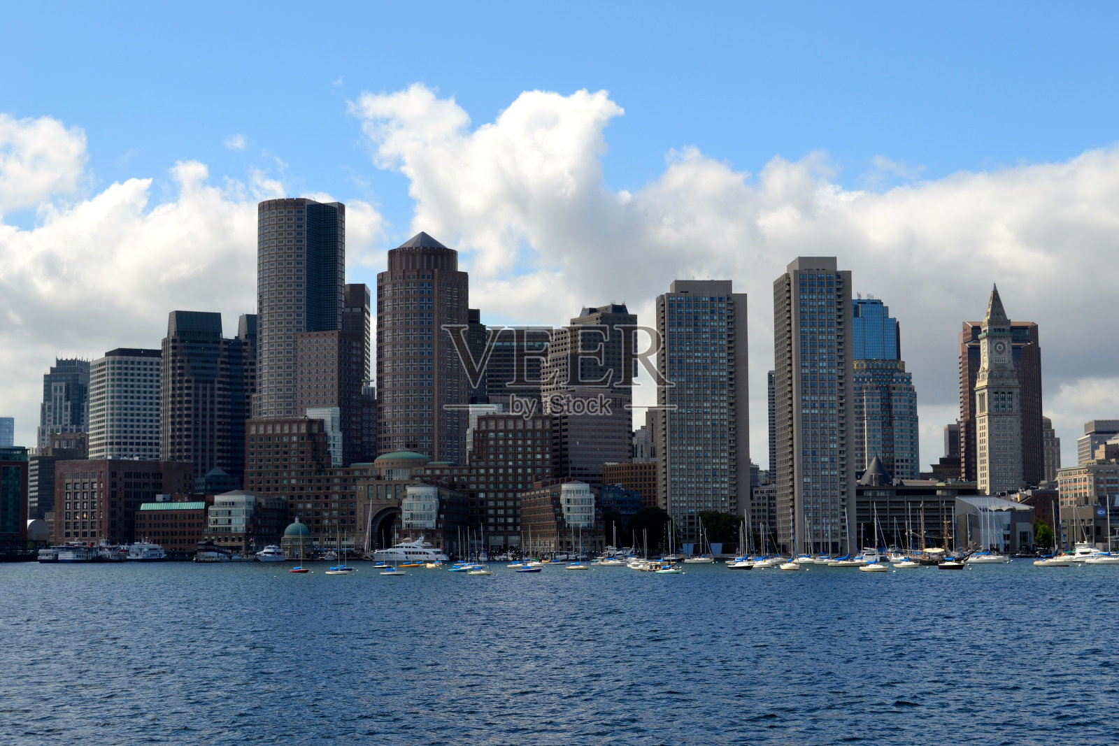 秋季的波士顿港照片摄影图片