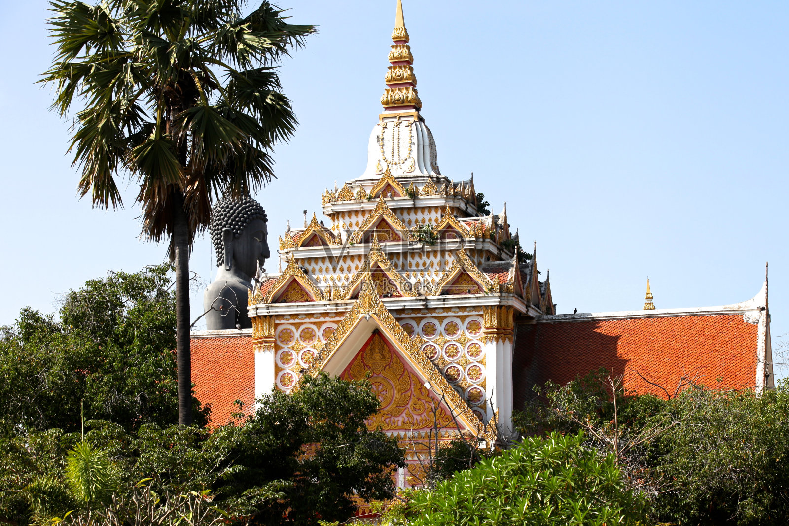 雕塑，建筑和佛教的象征，泰国照片摄影图片