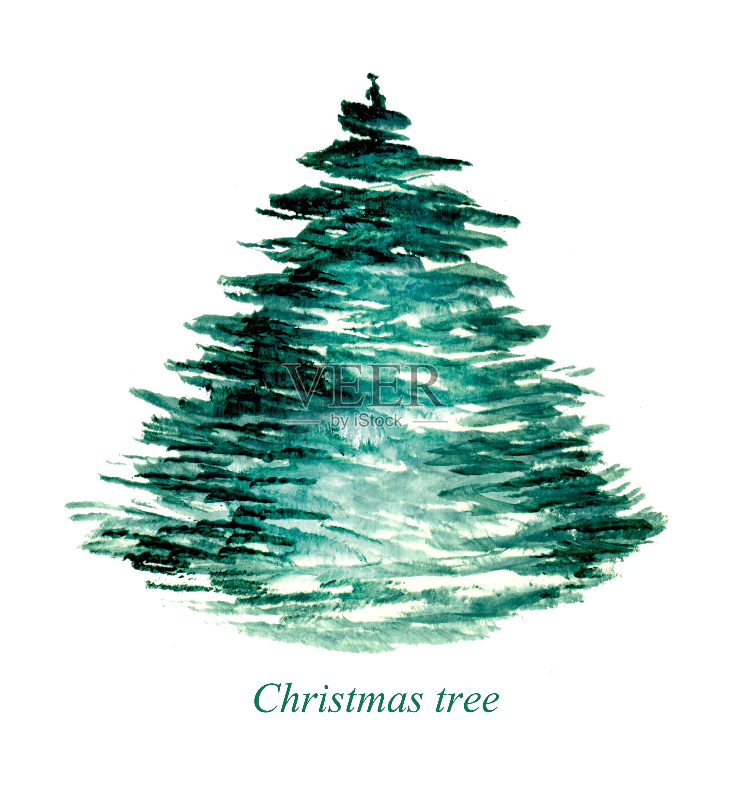 圣诞树插画图片素材