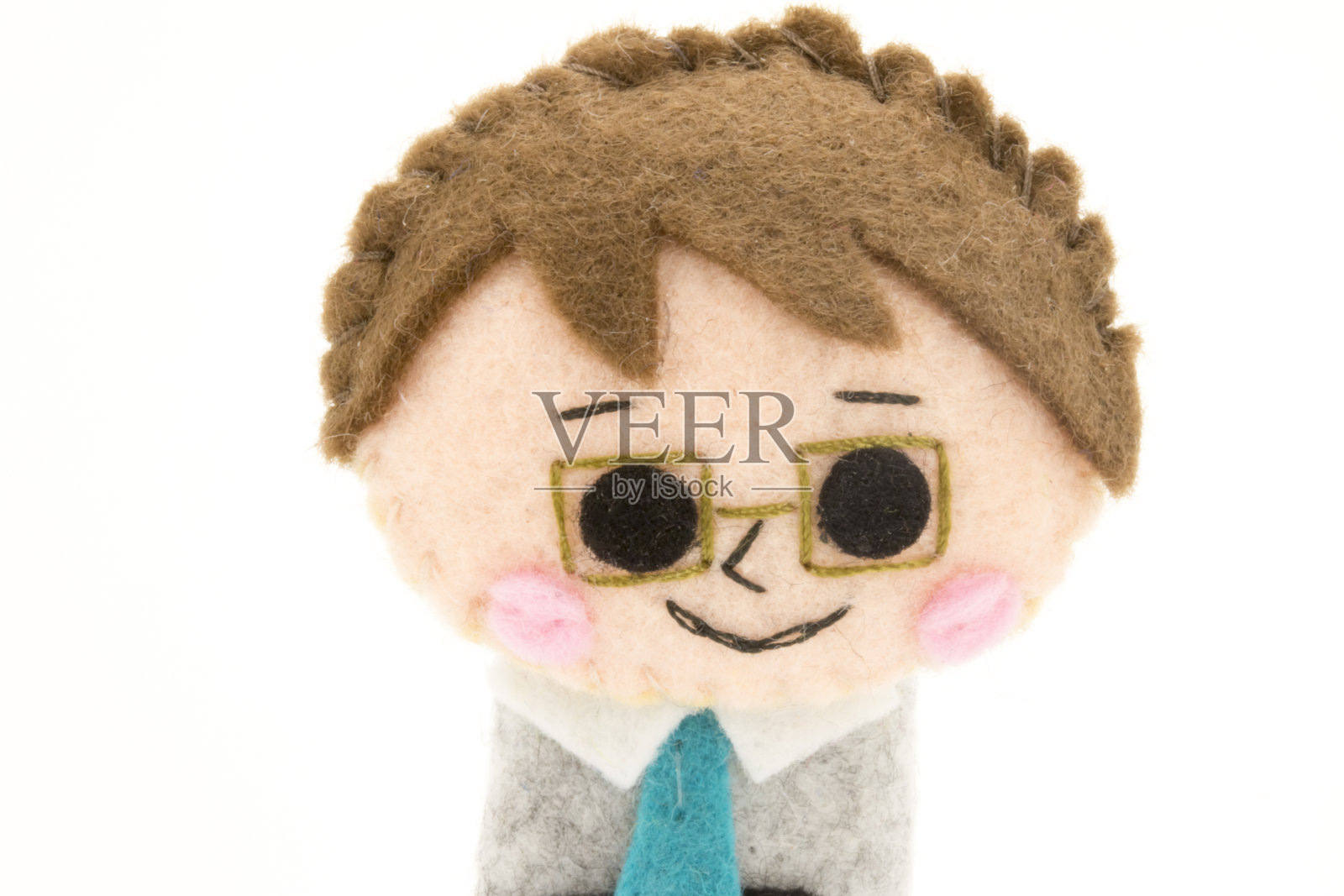 一个微笑商人的傀儡照片摄影图片