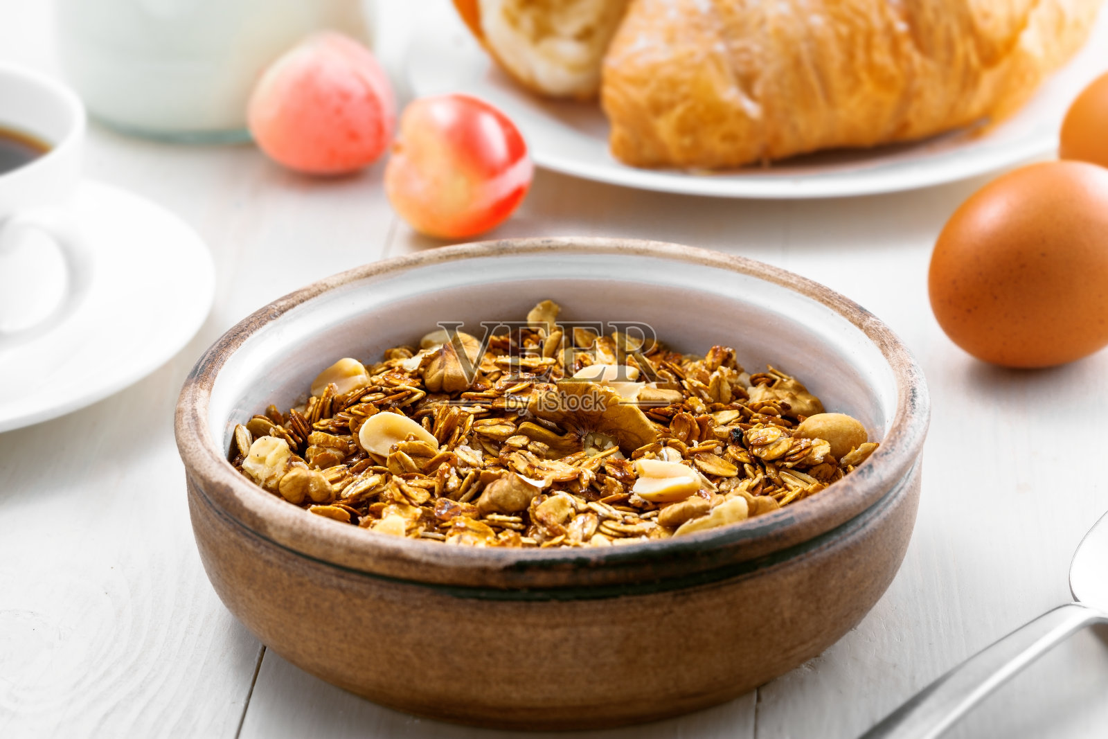 健康的燕麦早餐照片摄影图片