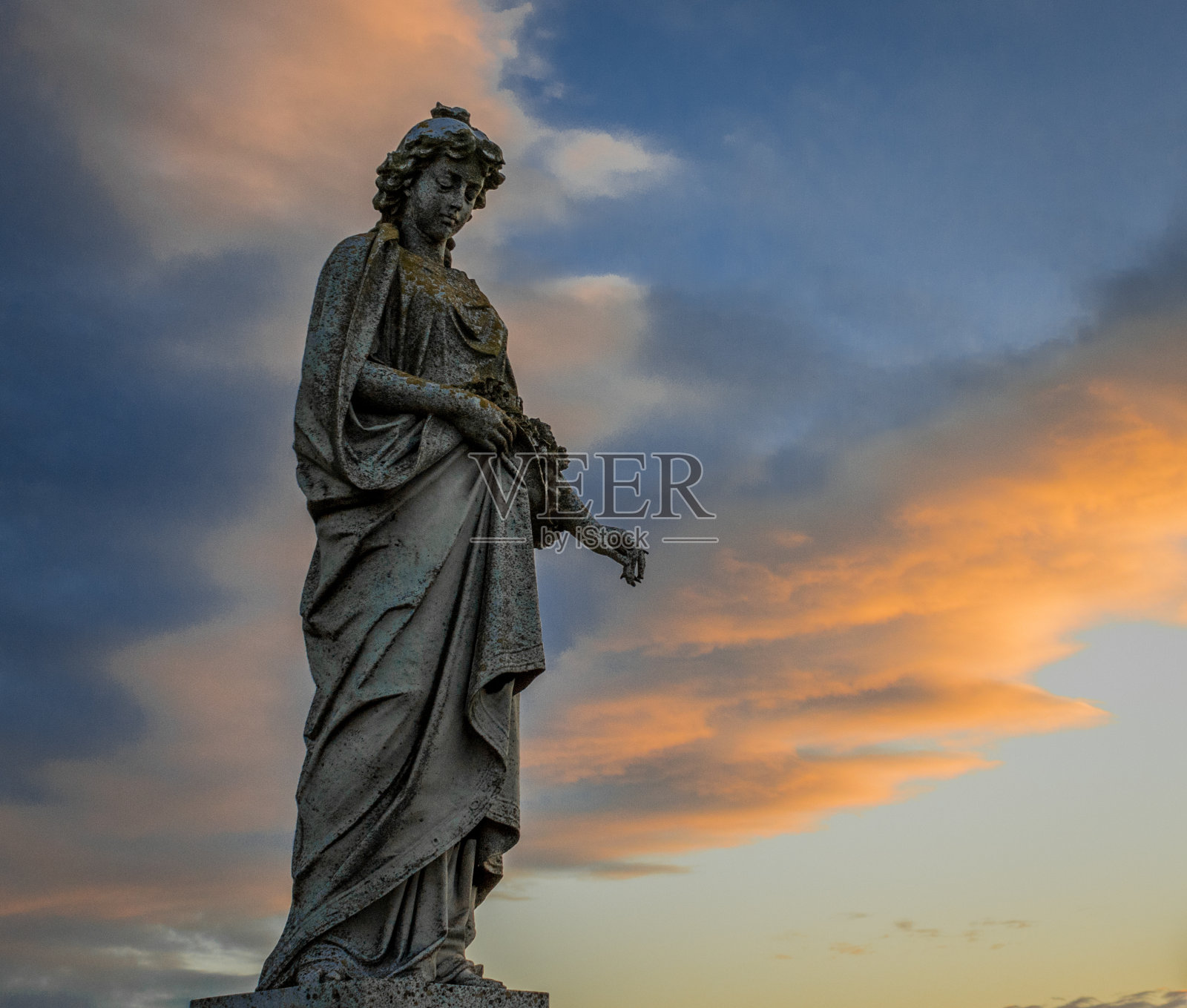天使的雕像照片摄影图片