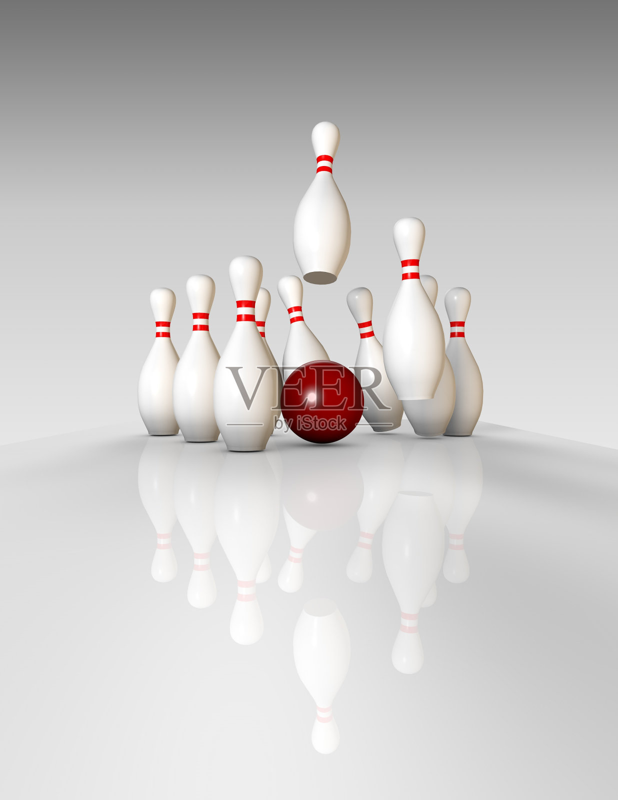 获胜的抽象概念与游戏和红球。照片摄影图片