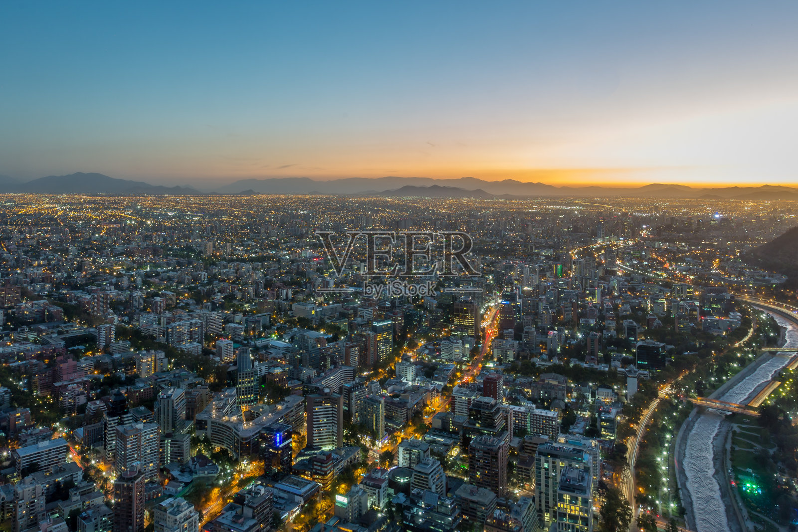 圣地亚哥智利了照片摄影图片