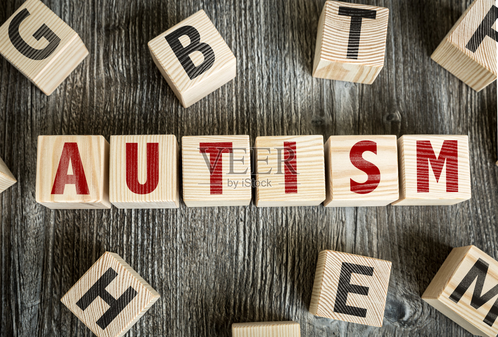 孤独症照片摄影图片