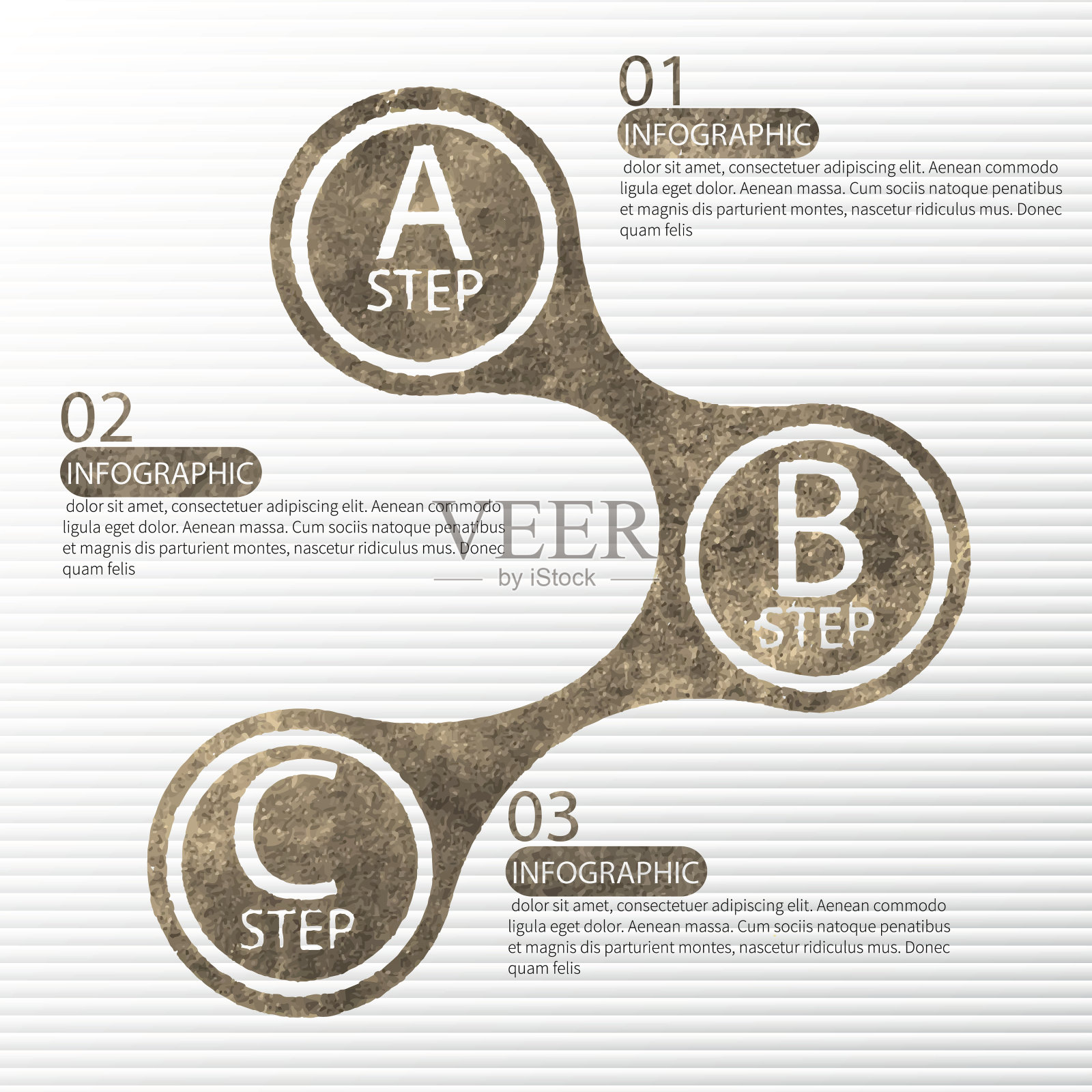 摘要三维纸张信息图插画图片素材